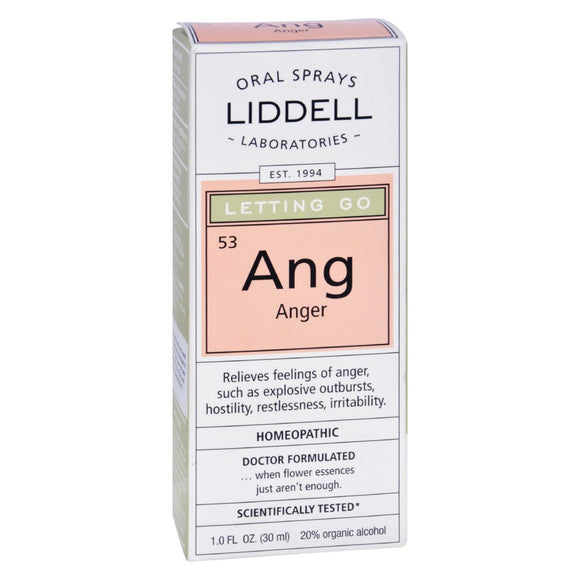 Liddell Homeopathic Letting Go Ang Anger Spray - 1 Fl Oz - Vita-Shoppe.com