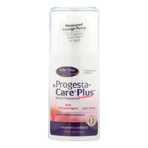 Life-flo Progesta-care Plus Cream For Women - 4 Oz - Vita-Shoppe.com