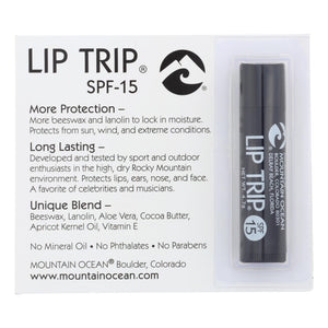Mountain Ocean - Lip Trip Lip Balm - Spf15 - Case Of 12 - 0.165 Oz. - Vita-Shoppe.com