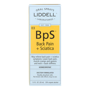 Liddell Homeopathic Back Pain Sciatica - 1 Fl Oz - Vita-Shoppe.com