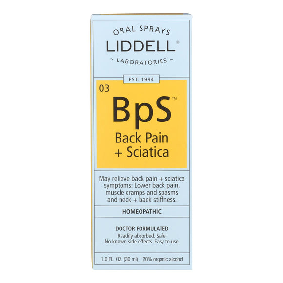 Liddell Homeopathic Back Pain Sciatica - 1 Fl Oz - Vita-Shoppe.com