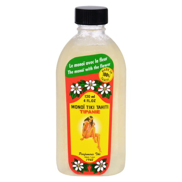 Monoi Coconut Oil - Frangipani Tipanie - Tiare Tahiti - 4 Oz - Vita-Shoppe.com