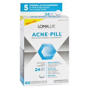 Loma Lux Laboratories Acne Pill - Chewable - Quick Dissolving - 60 Count - Vita-Shoppe.com