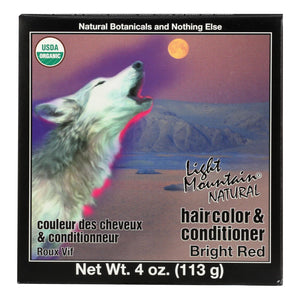 Light Mountain Hair Color - Bright Red - Case Of 1 - 4 Oz. - Vita-Shoppe.com