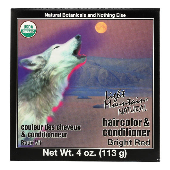 Light Mountain Hair Color - Bright Red - Case Of 1 - 4 Oz. - Vita-Shoppe.com