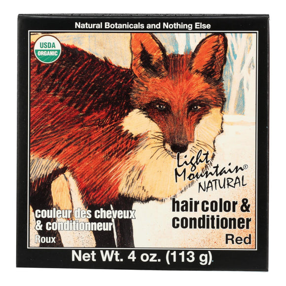 Light Mountain Organic Hair Color And Conditioner - Red - 4 Oz - Vita-Shoppe.com