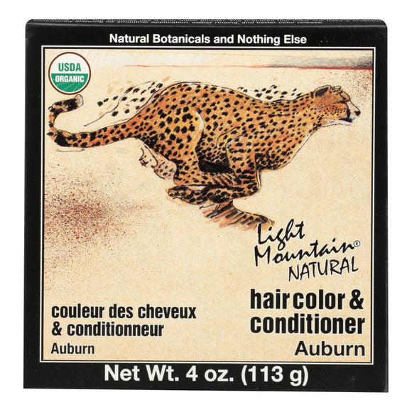 Light Mountain Hair Color-conditioner - Organic - Auburn - 4 Oz - Vita-Shoppe.com