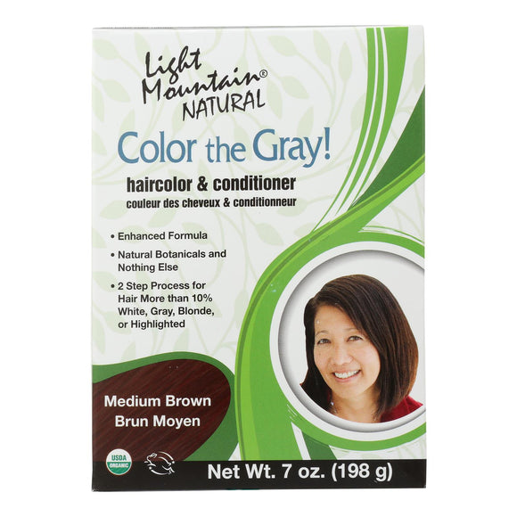 Light Mountain Clr Gry - Conditioner - Organic - Medbrwn - 7 Oz - Vita-Shoppe.com