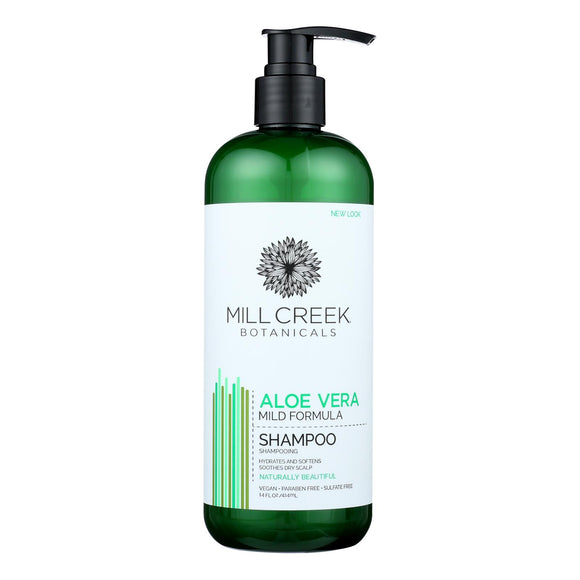 Mill Creek Botanicals Aloe Vera Shampoo Hydrates And  - 1 Each - 14 Fz - Vita-Shoppe.com