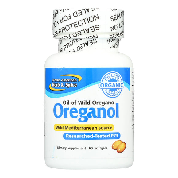 North American Herb And Spice Oreganol Oil Of Wild Oregano - 60 Gelatin Capsules - Vita-Shoppe.com