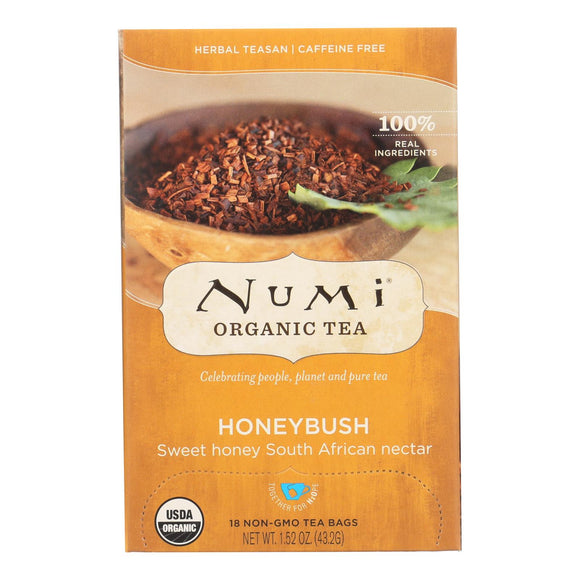 Numi Honeybush Bushman's Brew - 18 Tea Bags - Case Of 6 - Vita-Shoppe.com