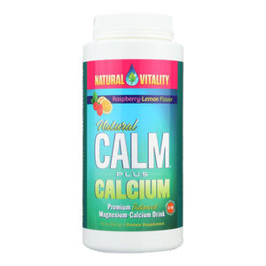 Natural Vitality Natural Calm Plus Calcium Raspberry-lemon - 16 Oz - Vita-Shoppe.com