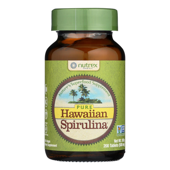 Nutrex Hawaii Pure Hawaiian Spirulina Pacifica - 500 Mg - 200 Tablets - Vita-Shoppe.com