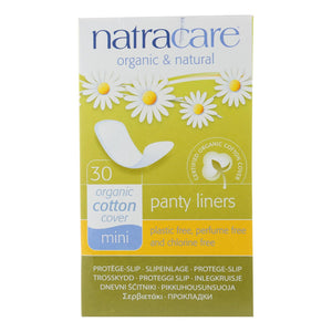 Natracare Natural Mini Panty Liners - 30 Pack - Vita-Shoppe.com