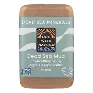 One With Nature Dead Sea Mineral Dead Sea Mud Soap - 7 Oz - Vita-Shoppe.com