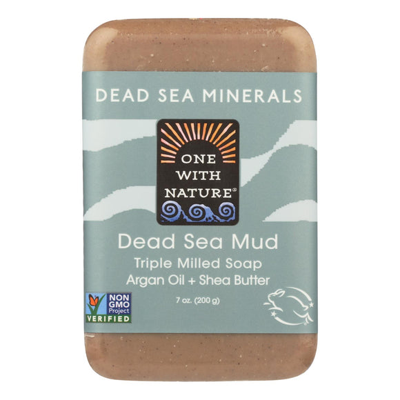 One With Nature Dead Sea Mineral Dead Sea Mud Soap - 7 Oz - Vita-Shoppe.com