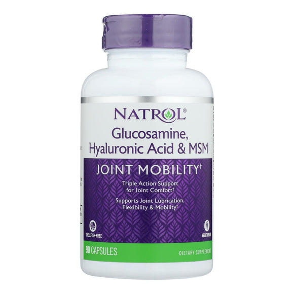 Natrol Vegetarian Hyaluronic Acid Msm And Glucosamine - 90 Capsules - Vita-Shoppe.com
