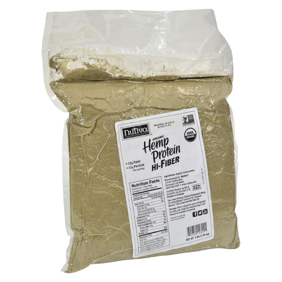 Nutiva Organic Hemp Protein Hi-fiber - 3 Lbs - Vita-Shoppe.com