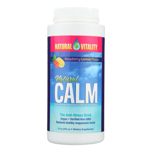 Natural Vitality Natural Calm Raspberry Lemon - 16 Oz - Vita-Shoppe.com