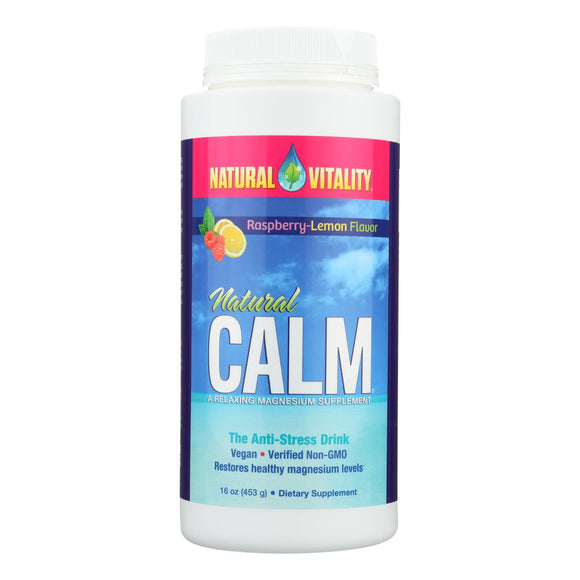 Natural Vitality Natural Calm Raspberry Lemon - 16 Oz - Vita-Shoppe.com