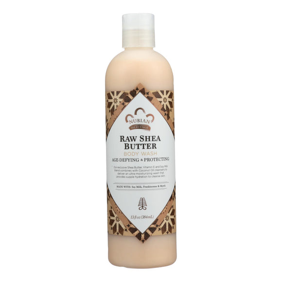 Nubian Heritage Body Wash - Raw Shea Butter - 13 Fl Oz - Vita-Shoppe.com
