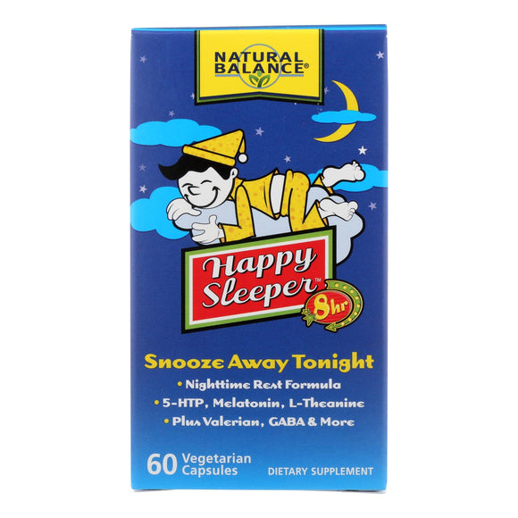 Natural Balance Happy Sleeper - 60 Vegetarian Capsules - Vita-Shoppe.com