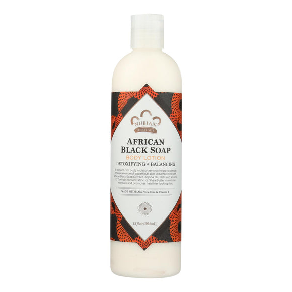 Nubian Heritage Lotion - African Black Soap - 13 Oz - Vita-Shoppe.com