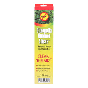 Neem Aura Naturals Outdoor Citronella Sticks - 10 Count - Vita-Shoppe.com