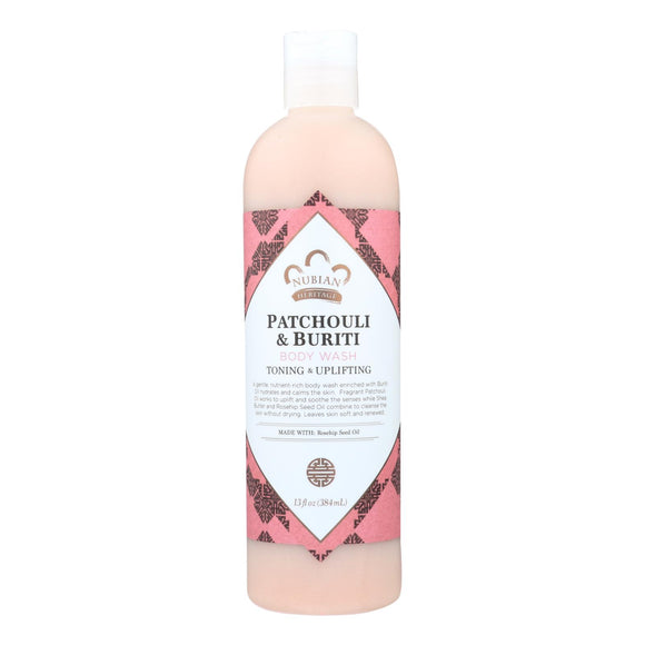 Nubian Heritage Body Wash - Patchouli And Buriti - 13 Oz - Vita-Shoppe.com