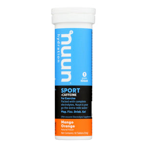 Nuun Hydration Nuun Energy - Mango Orange - Case Of 8 - 10 Tablets - Vita-Shoppe.com