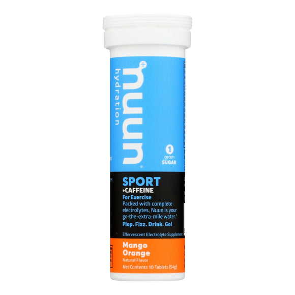 Nuun Hydration Nuun Energy - Mango Orange - Case Of 8 - 10 Tablets - Vita-Shoppe.com