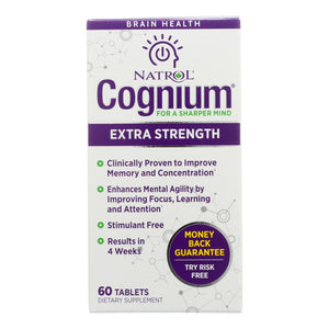 Natrol - Cognium Xtra Strgth 400mg - 1 Each - 60 Tab - Vita-Shoppe.com
