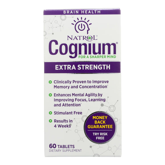 Natrol - Cognium Xtra Strgth 400mg - 1 Each - 60 Tab - Vita-Shoppe.com