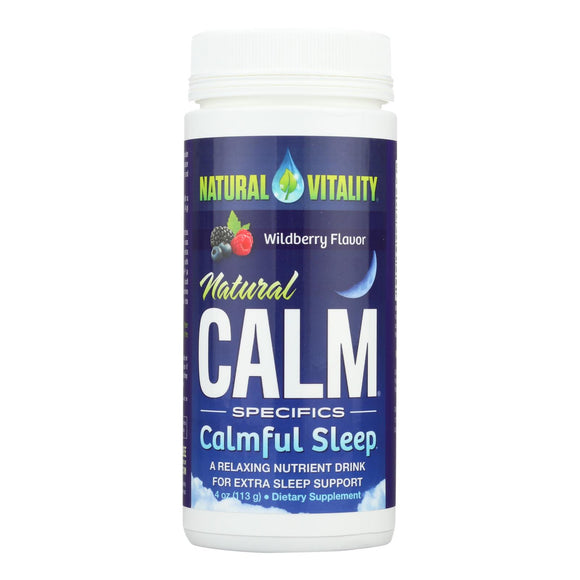 Natural Vitality's Natural Calm Specifics Calm Sleep With Natural Wildberry Flavor  - 1 Each - 6 Oz - Vita-Shoppe.com