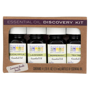 Aura Cacia Essential Oil - Discovery Kit - 0.25 Fl Oz. - Vita-Shoppe.com