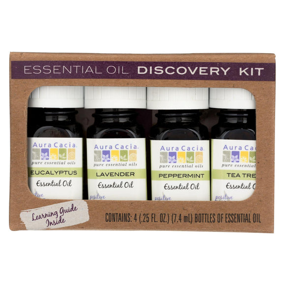 Aura Cacia Essential Oil - Discovery Kit - 0.25 Fl Oz. - Vita-Shoppe.com