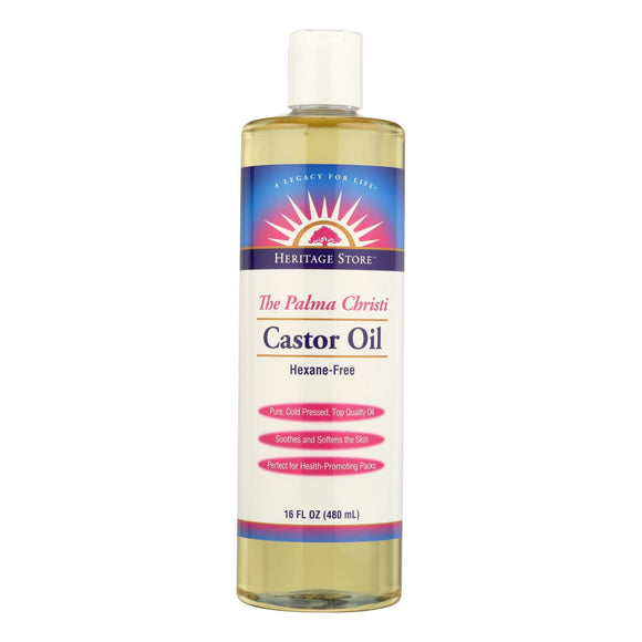 Heritage Products Castor Oil Hexane Free - 16 Fl Oz - Vita-Shoppe.com