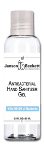 Janson Beckett Antibacterial Hand Sanitizer Gel, 2 OZ 60 ML - Vita-Shoppe.com