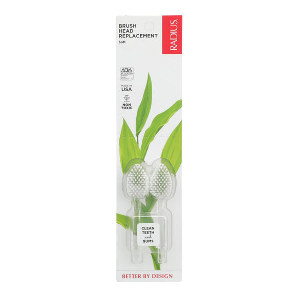Radius - Intelligent Source Toothbrush Replacement Heads - Pack Of 2 (Heads Only) - Soft - Vita-Shoppe.com