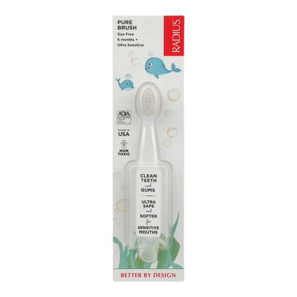 Radius - Pure Baby Toothbrush 6-18 Months - Ultra Soft - Vita-Shoppe.com