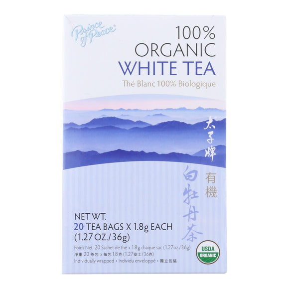 Prince Of Peace Organic Premium Peony White Tea - 20 Tea Bags - Vita-Shoppe.com