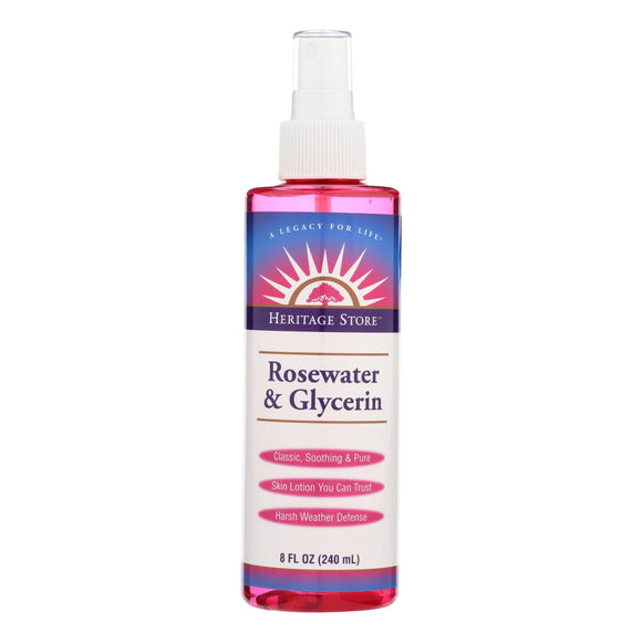 Heritage Products Rosewater And Glycerin - 8 Fl Oz - Vita-Shoppe.com