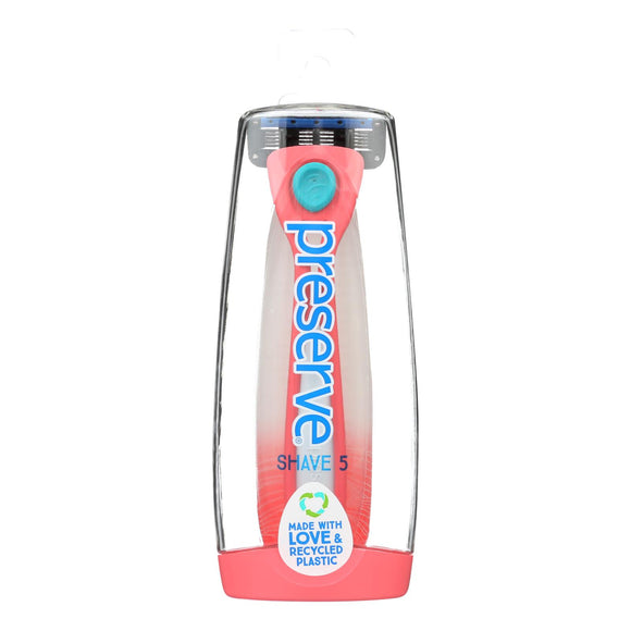 Preserve Shave 5 Razor System- 6 Pack - Assorted Colors - Vita-Shoppe.com
