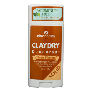 Zion Health Adama Minerals Clay Deodorant Citrus Blossom - 2.5 Oz - Vita-Shoppe.com