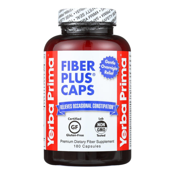 Yerba Prima Fiber Plus Caps - 625 Mg - 180 Capsules - Vita-Shoppe.com