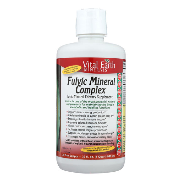 Vital Earth Minerals Fulvic Mineral Complex - 32 Fl Oz - Vita-Shoppe.com