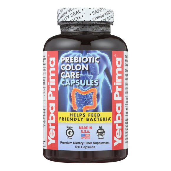 Yerba Prima Colon Care - 625 Mg - 180 Capsules - Vita-Shoppe.com