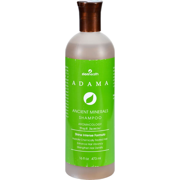 Zion Health Adama Clay Minerals Shampoo Peach Jasmine - 16 Fl Oz - Vita-Shoppe.com