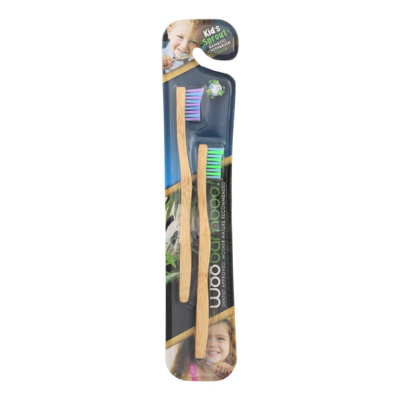 Woobamboo! Kids Sprout Toothbrush  - Case Of 6 - 2 Ct - Vita-Shoppe.com