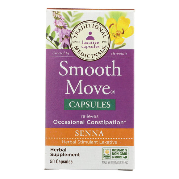 Traditional Medicinals - Smooth Mv Caps Senna - 50 Cap - Vita-Shoppe.com